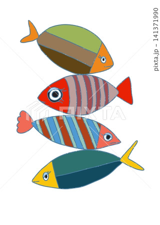 Decorative Fish Illustration Set 141371990