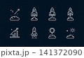 Business growth icons showing startup and success 141372090