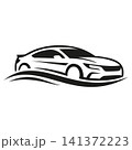 Modern Car Silhouette Vector Logo Set 141372223