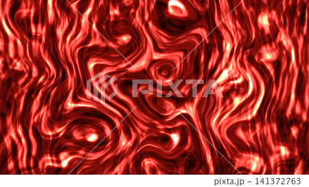 赤いホラー液体マーブル静止画背景 幻想的な流体テクスチャ 4K 141372763