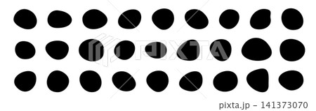 Round organic blob shapes, abstract irregular vector forms Round organic blob shapes, abstract irregular vector forms 141373070