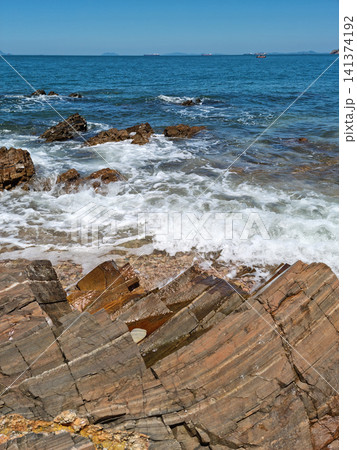 This is Beolcheonpo Beach in Seosan, South Chungcheong Province, South Korea. 141374192