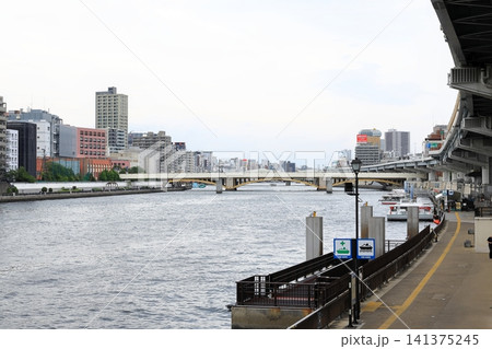 東京都市風景 隅田川 両国付近 東京都市風景 隅田川 両国付近 141375245