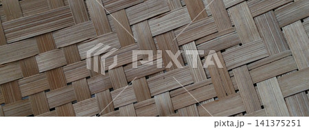 Detailed texture of woven bamboo strips Detailed texture of woven bamboo strips 141375251
