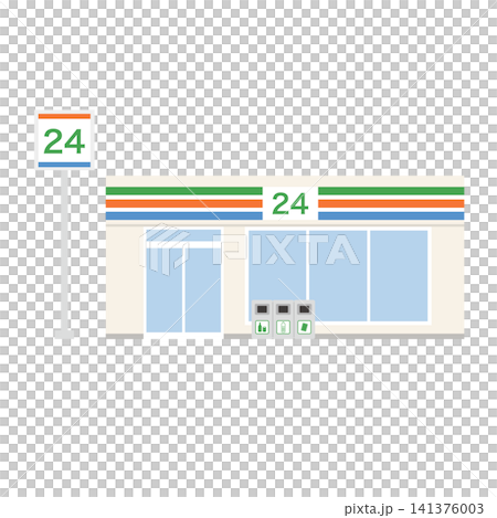 便利商店建築插圖 便利商店建築插圖 141376003