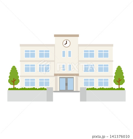 学校の建物イラスト 141376010