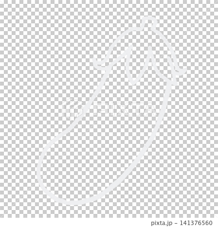 ナスの線画(ホワイト) ナスの線画(ホワイト) 141376560