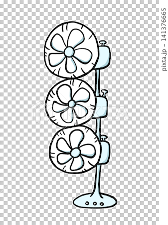 縦に三つある扇風機 縦に三つある扇風機 141376665