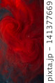Fog fluid. Ink vortex. Bright spiral haze flow pigment dissolve water. Hot color art mix blur abstract curl splash blow background. 141377669