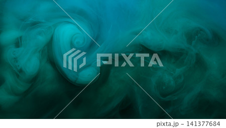 Fog fluid. Ink vortex. Haze flow pigment spiral dissolving water. Color art mix defocused abstract curl splash blow spill background. Fog fluid. Ink vortex. Haze flow pigment spiral dissolving water. Color art mix defocused abstract curl splash blow spill background. 141377684