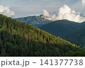 北アルプス太郎平キャンプ場から望む黒部五郎岳 141377738