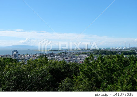 愛知県常滑市_大野城址から北西側風景5_2025年7月 愛知県常滑市_大野城址から北西側風景5_2025年7月 141378039