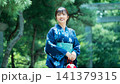 日本の夏・浴衣姿の日本人女性 141379315