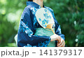 日本の夏・浴衣姿の日本人女性 141379317