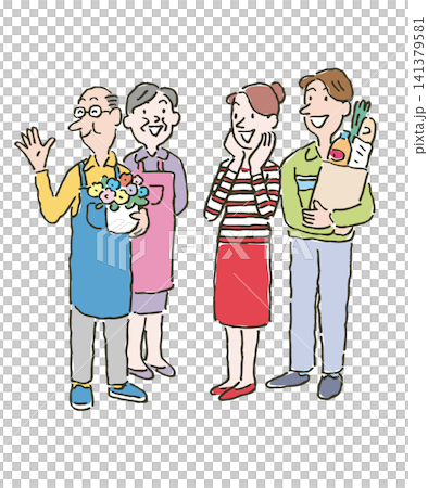 Adults having a conversation Adults having a conversation 141379581