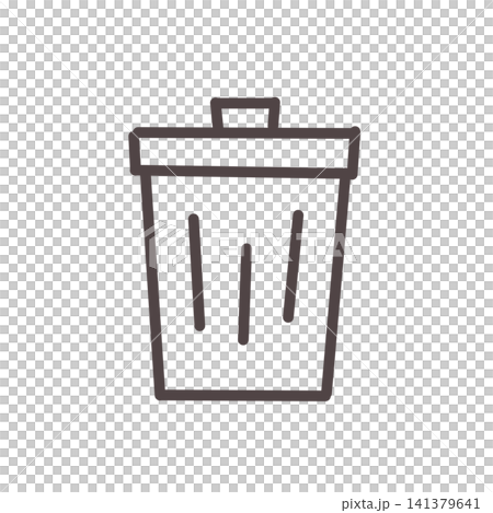シンプルなゴミ箱 141379641