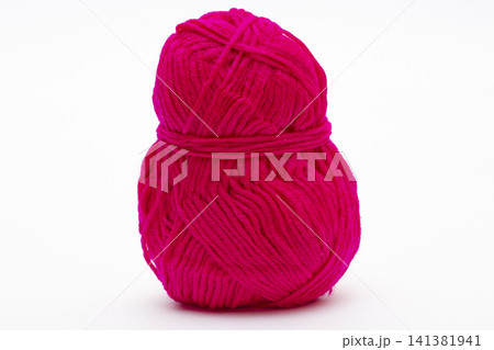 A ball of acrylic yarn for crocheting and knitting 141381941