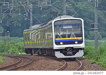 総武本線 物井-佐倉 JR東日本 209系 C418編成(幕張) 総武本線 物井-佐倉 JR東日本 209系 C418編成(幕張) 141382477