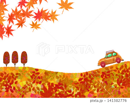 紅葉の中をドライブ 141382776