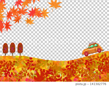 紅葉の中をドライブ 141382776
