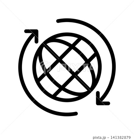Globe icon design template 141382879