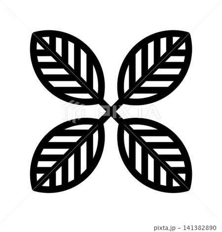 Leaf icon design template 141382890