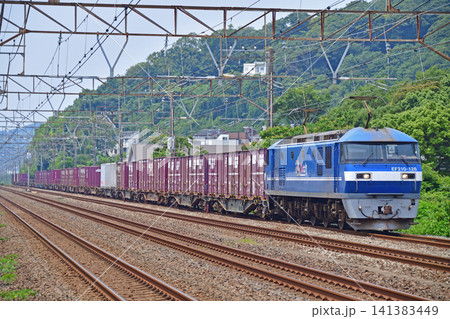 東海道本線 二宮-大磯 JR貨物 EF210-128(岡山) 東海道本線 二宮-大磯 JR貨物 EF210-128(岡山) 141383449