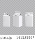White Carton Liquid Packaging Mockup Vector 141383597