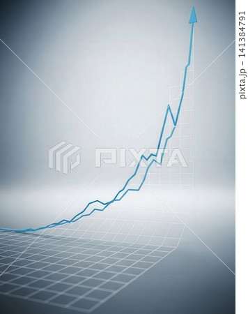 Vivid graph illustrating swift market escalation trends Vivid graph illustrating swift market escalation trends 141384791