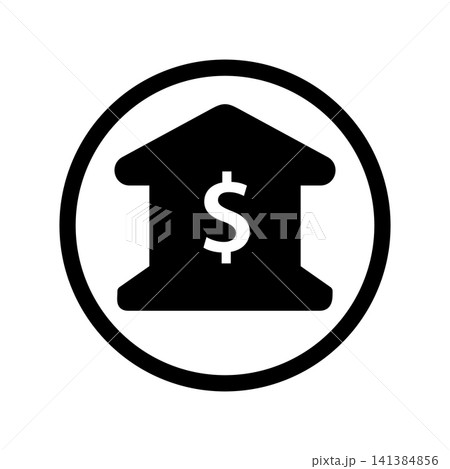 Bank icon design template 141384856