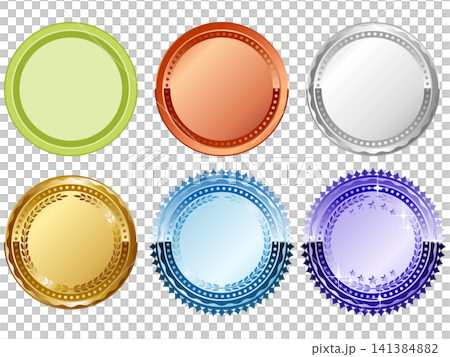 A set of 6 high-quality emblem frames in colorful designs. A set of 6 high-quality emblem frames in colorful designs. 141384882