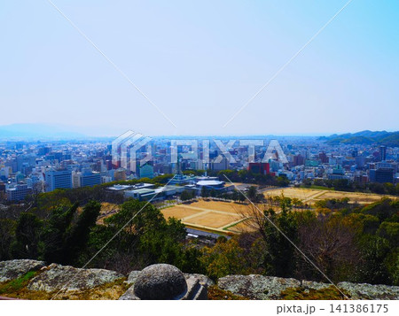 松山城からの松山市の眺め 松山城からの松山市の眺め 141386175