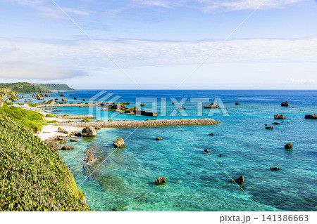 宮古島 東平安名崎の風景 宮古島 東平安名崎の風景 141386663