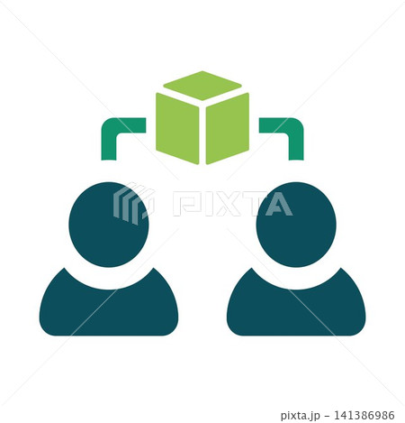 Peer-to-Peer Blockchain Network Icon Vector Decentralized Digital Collaboration Concept Peer-to-Peer Blockchain Network Icon Vector Decentralized Digital Collaboration Concept 141386986