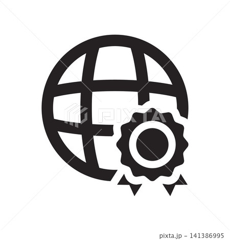 Global Synergy Business Collaboration World Icon Vector 141386995