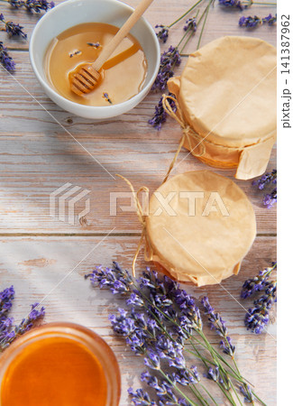 Honey and lavender creating natural organic sweet aromas Honey and lavender creating natural organic sweet aromas 141387962