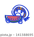 スイカを食べる子供 141388695