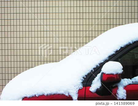 市街地の積雪による様々な風景 市街地の積雪による様々な風景 141389069
