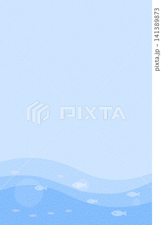 魚の背景〈ハガキ〉　B-1 141389873