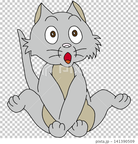 手書き動物イラスト☆ネコ 手書き動物イラスト☆ネコ 141390509