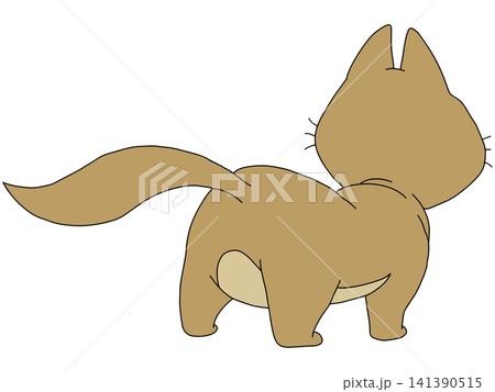 手書き動物イラスト☆ネコ 141390515