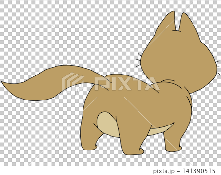 手書き動物イラスト☆ネコ 141390515
