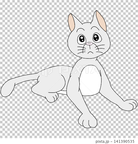 Hand-drawn animal illustration ☆ Cat Hand-drawn animal illustration ☆ Cat 141390535