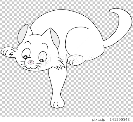 Hand-drawn animal illustration ☆ Cat Hand-drawn animal illustration ☆ Cat 141390548