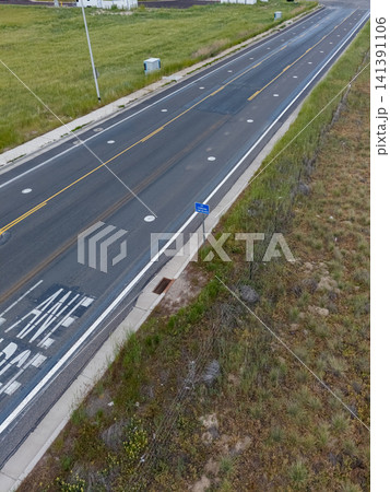 Aerial view of an EV electric charging road in Salt Lake City Aerial view of an EV electric charging road in Salt Lake City 141391106