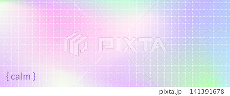 Blur pastel hologram with dash grid pattern. Holographic gradient and cute kids foil for beauty. Soft blur with pastel rainbow backdrop. Vector iridescent banner for y2k cosmetic label or fashion card Blur pastel hologram with dash grid pattern. Holographic gradient and cute kids foil for beauty. Soft blur with pastel rainbow backdrop. Vector iridescent banner for y2k cosmetic label or fashion card 141391678