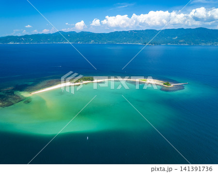 北陸のハワイと呼ばれる福井県敦賀市・水島の絶景ドローン空撮 北陸のハワイと呼ばれる福井県敦賀市・水島の絶景ドローン空撮 141391736