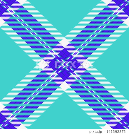 Vibrant fabric design built on a classic woven textile grid and a woven fabric effect. Blue, white and teal tones give the seamless pattern lively visual energy for home decor. It fits craft projects. Vibrant fabric design built on a classic woven textile grid and a woven fabric effect. Blue, white and teal tones give the seamless pattern lively visual energy for home decor. It fits craft projects. 141392873