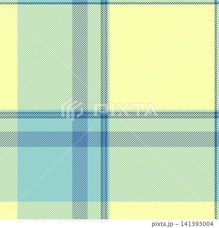 Cozy fabric seamless background, manufacture textile vector plaid. Lady check tartan texture pattern in lime and light colors. Cozy fabric seamless background, manufacture textile vector plaid. Lady check tartan texture pattern in lime and light colors. 141393004