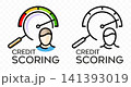 Credit scoring, finance, assessment and risk, graphic design. financial, rating, evaluation and analysis, vector design and illustration 141393019